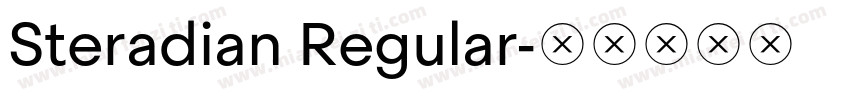 Steradian Regular字体转换